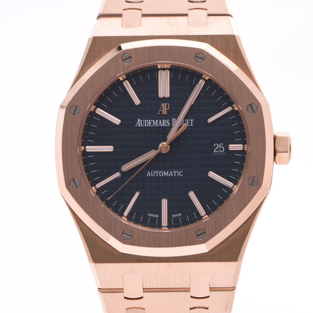 AUDEMARS PIGUET オーデマピゲ ロイヤルオーク 154000R.00.1220.OR.03 メンズ PG 腕時計 自動巻き 黒文字盤 Aランク 中古 