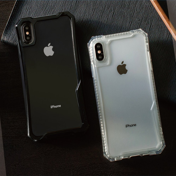 NavJack│iPhoneXs Max（6.5インチ）│スーパーショックショックプルーフ耐圧シェル[コバルトブラック]