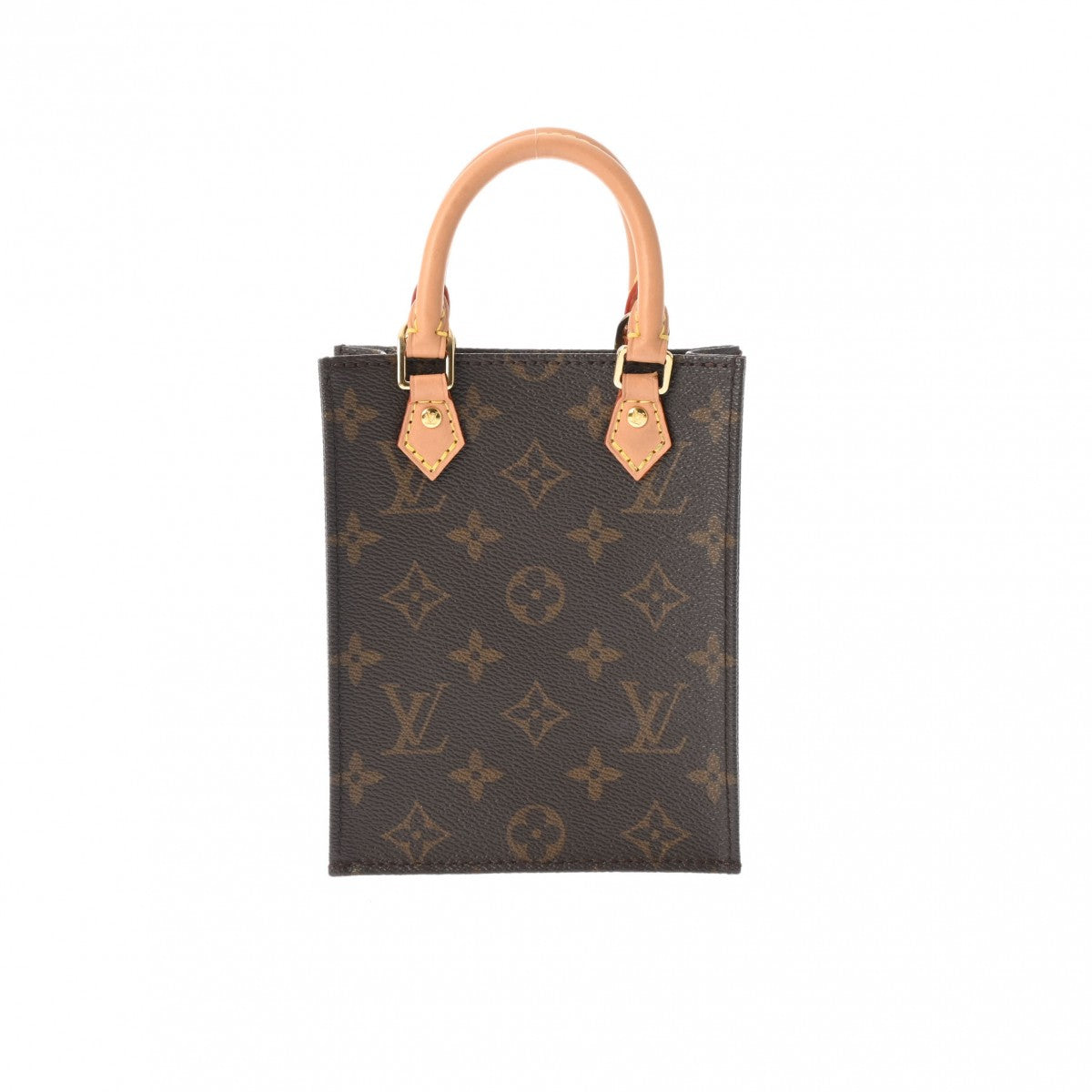 LOUIS VUITTON ルイヴィトン モノグラム プティット サックプラ ブラウン M81295 レディース モノグラムキャンバス ハンドバッグ ABランク 中古 