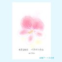 6月29日誕生花カード（花言葉つき）点描画