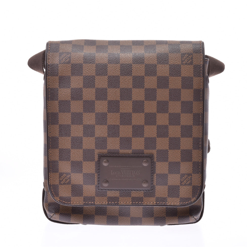 LOUIS VUITTON ルイヴィトン ダミエ ブルックリンPM ブラウン N51210 ユニセックス ダミエキャンバス ショルダーバッグ Aランク 中古 