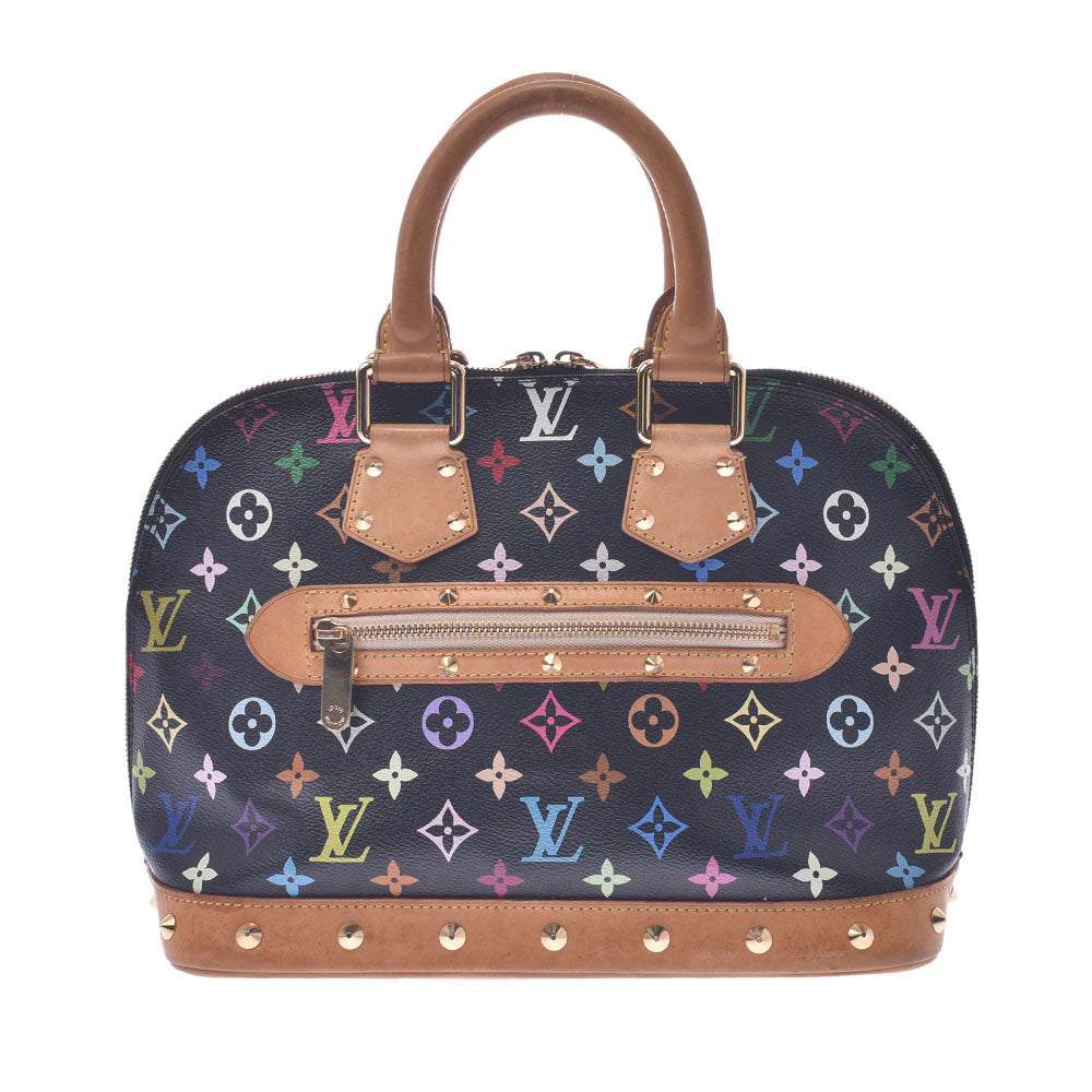 LOUIS VUITTON ルイヴィトン マルチカラー アルマ 黒 M92646 レディース モノグラムマルチカラー ハンドバッグ Bランク 中古 