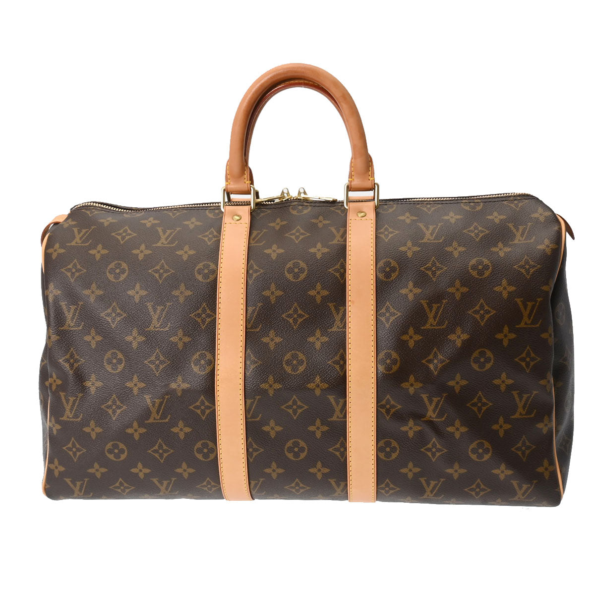 LOUIS VUITTON ルイヴィトン モノグラム キーポル 45 ブラウン M41428 レディース モノグラムキャンバス ボストンバッグ Aランク 中古 