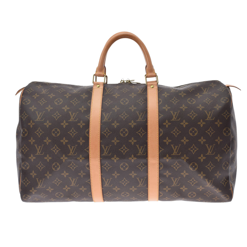 LOUIS VUITTON ルイヴィトン モノグラム キーポル50 ブラウン M41426  ユニセックス モノグラムキャンバス ボストンバッグ Aランク 中古 