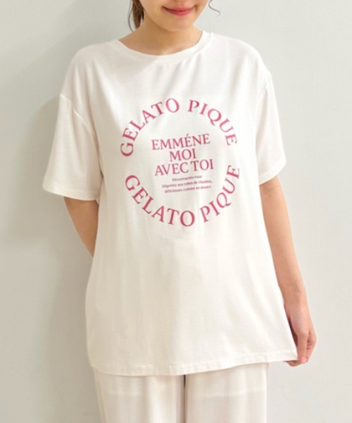 gelato pique/トラベルレーヨンロゴTシャツ