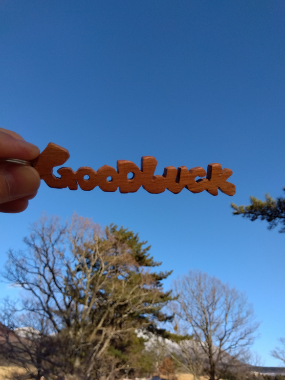 桜の木ストラップ　ＧOODLUCK