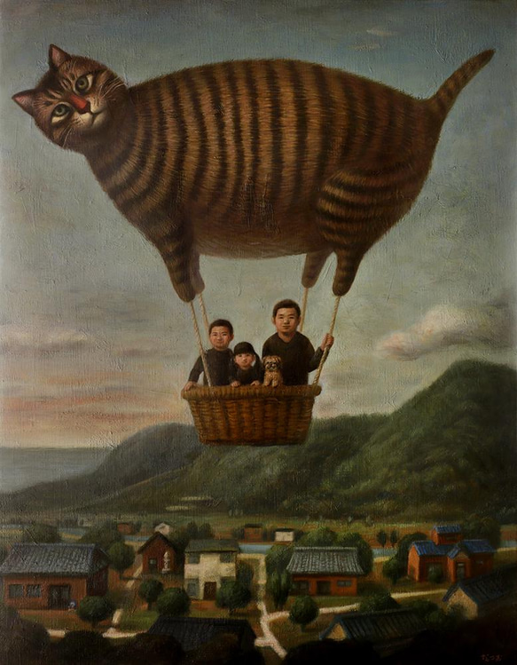 Cat balloon to your house