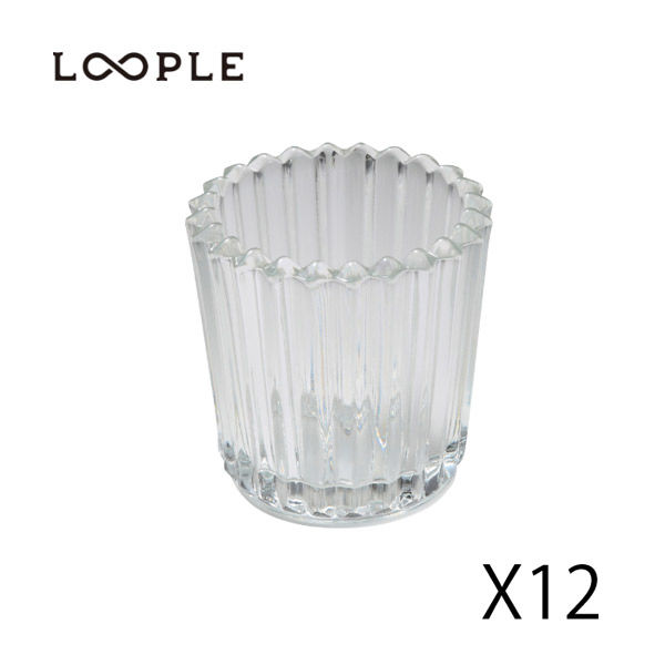 ペガサスキャンドル LOOPLE キャンドルグラス「ＴＣー５」 1セット(12個入)（直送品）