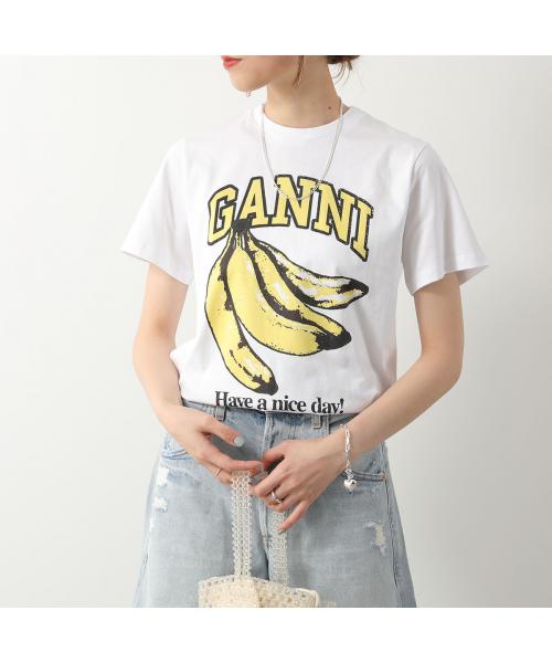 ガニー/GANNI 半袖 Tシャツ Basic jersey Relaxed T－shirt