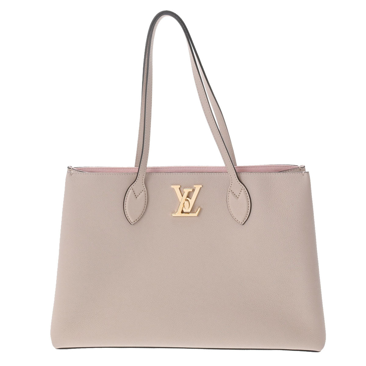 LOUIS VUITTON ルイヴィトン ロックミー ショッパー グレージュ M57346 レディース レザー トートバッグ 新同 中古 