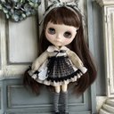 2438 ブライス さんのお洋服　classical Blythe ブライス アウトフィット 洋服 りかちゃん　22センチドール　クラシカル