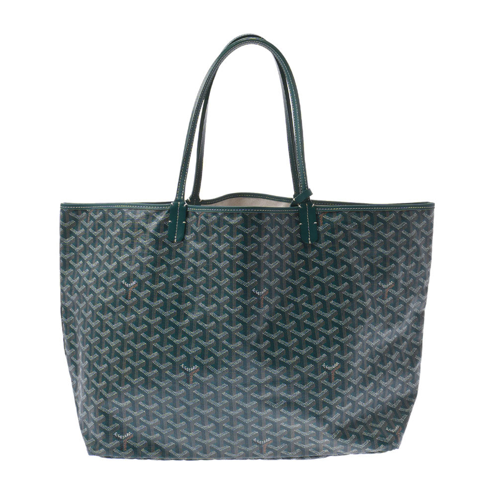 GOYARD ゴヤール サンルイGM  緑 ユニセックス PVC/レザー トートバッグ Aランク 中古 