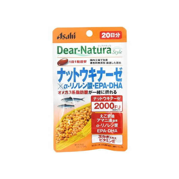 アサヒグループ食品 ディアナチュラ ナットウキナーゼ×αリノレン酸・EPA・DHA FC45723