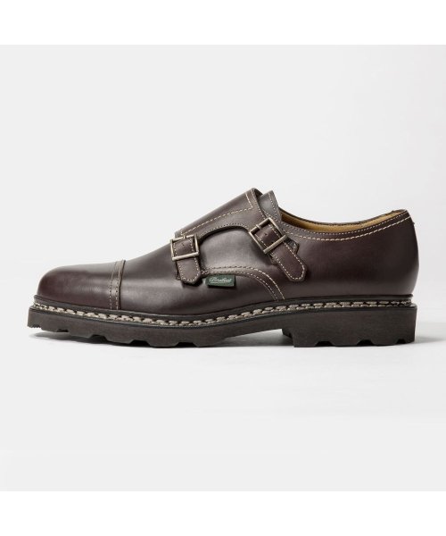 パラブーツ PARABOOT 981413 ビジネスシューズ WILLIAM ウィリアム メンズ シューズ ダブルモンク ブラウン cafe ローファー レザー