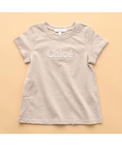 クロエ/Chloe Kids 半袖 Tシャツ C20112 ロゴ刺繍