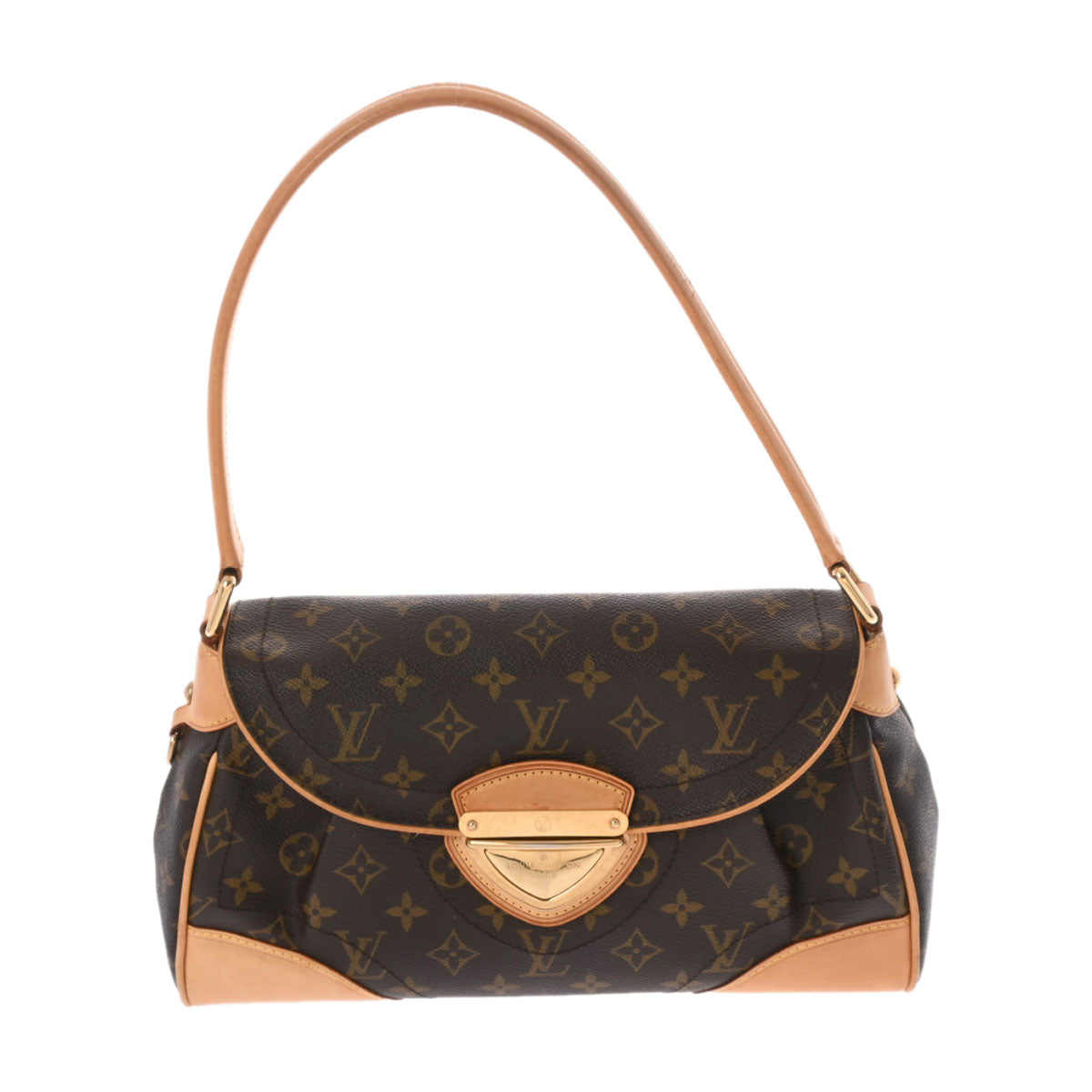 LOUIS VUITTON ルイヴィトン モノグラム ビバリーMM  ブラウン M40121 レディース モノグラムキャンバス ショルダーバッグ Bランク 中古 