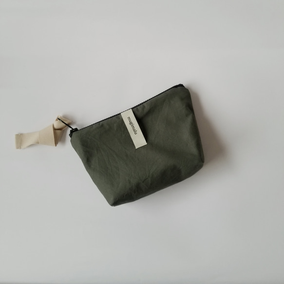 poitto16 マチ5深型 typewriter POUCH カーキ