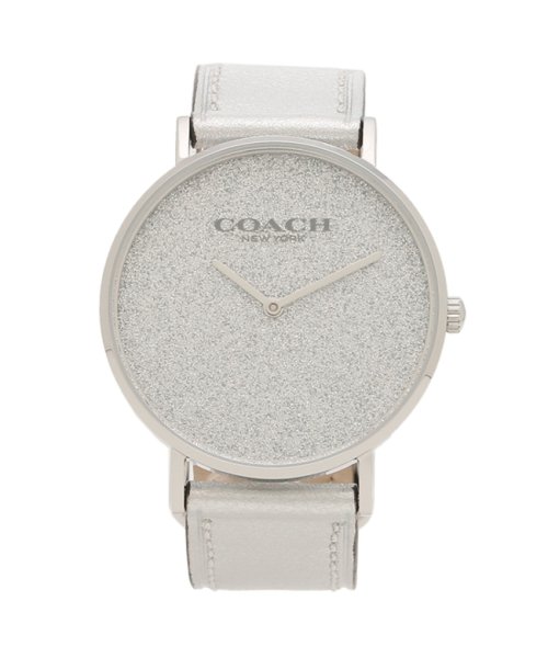 コーチ レディース 時計 ペリー 36mm クォーツ シルバー シルバー COACH 14504076 レザー