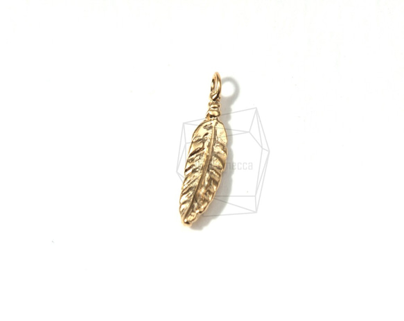 PDT-069-MG【4個入り】フェザーペンダント,Feather Pendant