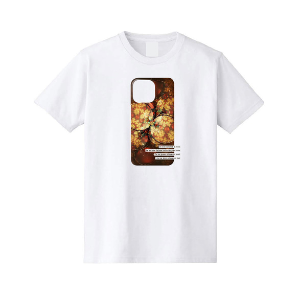 花鏡 - 和柄ベーシック白Tシャツ / 5.0oz / カジュアルスマホケースデザイン