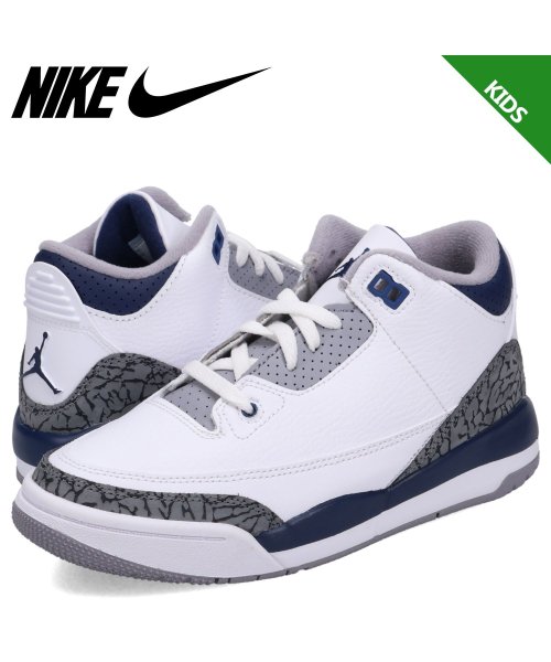 NIKE JORDAN 3 RETRO PS ナイキ ジョーダン3 レトロ スニーカー キッズ ホワイト 白 DM0966－140