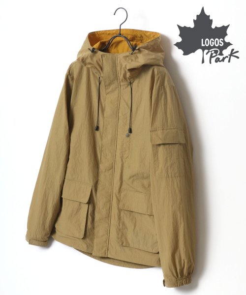 【Lazar】LOGOS Park/ロゴスパーク MOUNTAIN PARKA/撥水 マウンテンパーカー メンズ レディース ナイロンパーカー ジャケット 春