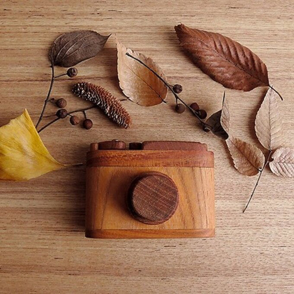 けやきのカメラ  (★台付き)  wooden camera