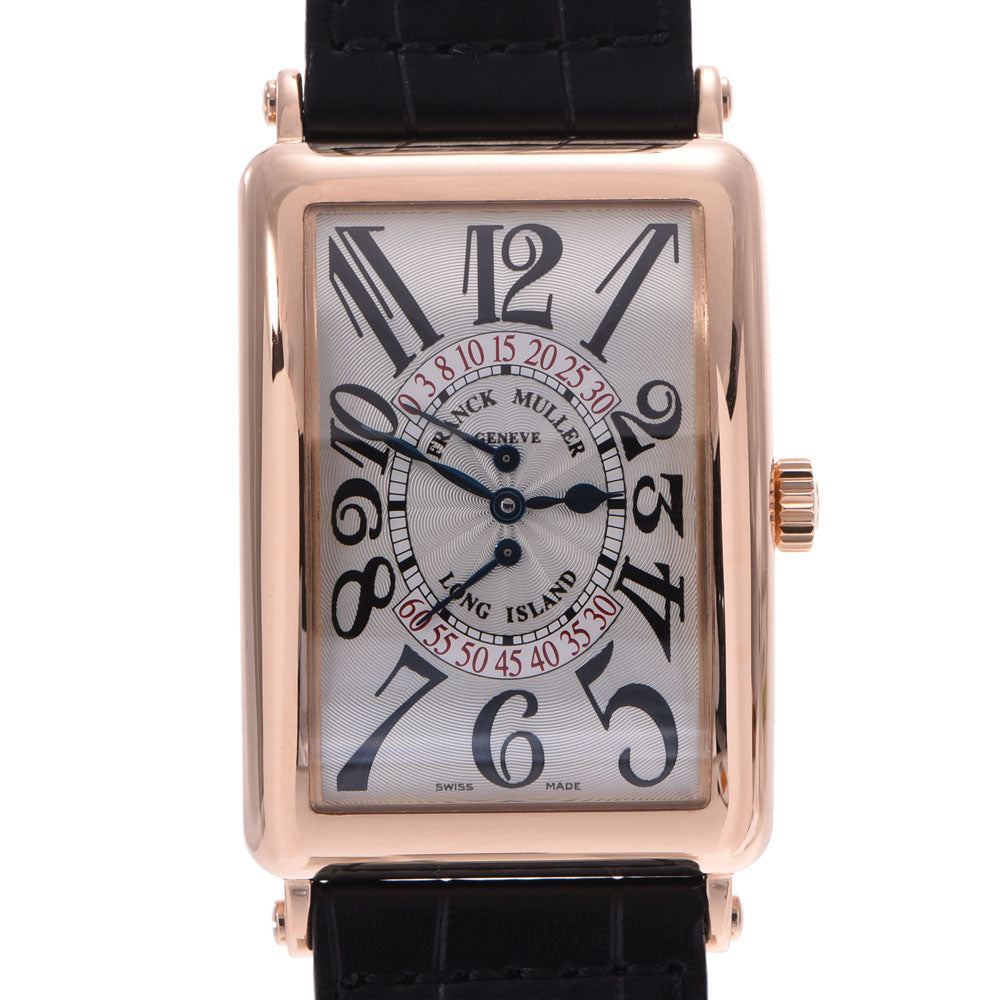 FRANCK MULLER フランクミュラーロングアイランド ビーレトログラード  メンズ PG/革 腕時計 1100DSR  中古