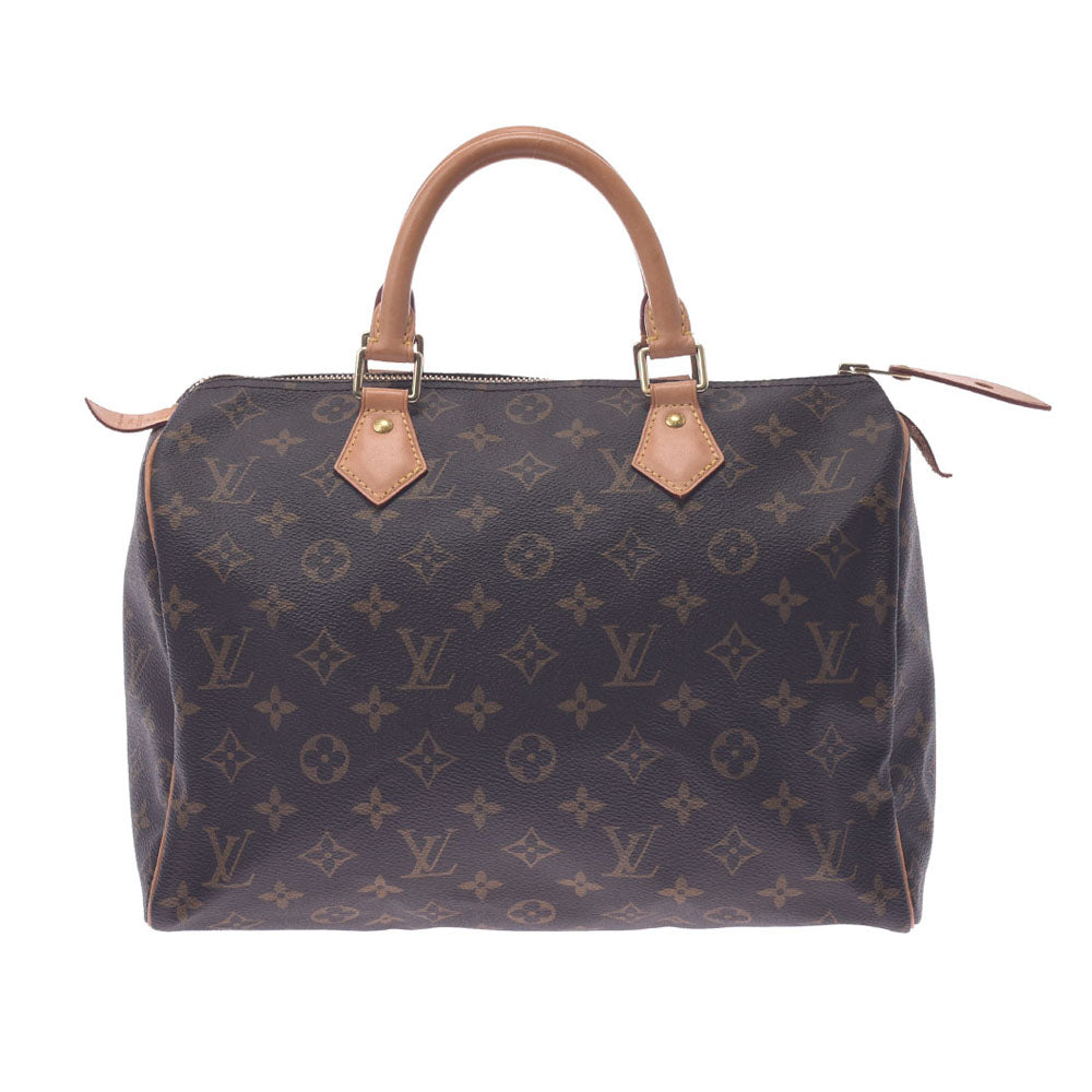 LOUIS VUITTON ルイヴィトン モノグラム スピーディ30 現行 ブラウン M41108 ユニセックス モノグラムキャンバス ハンドバッグ Aランク 中古 