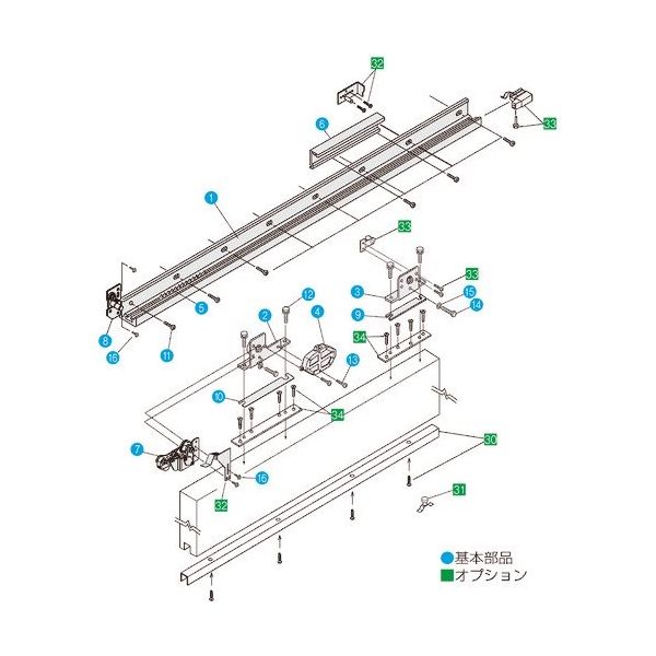 ダイケン スライデックス 傾斜レールタイプ(自閉式) HCSー50TF型 右引き用 HCS-50TFR 1セット 162-1936（直送品）