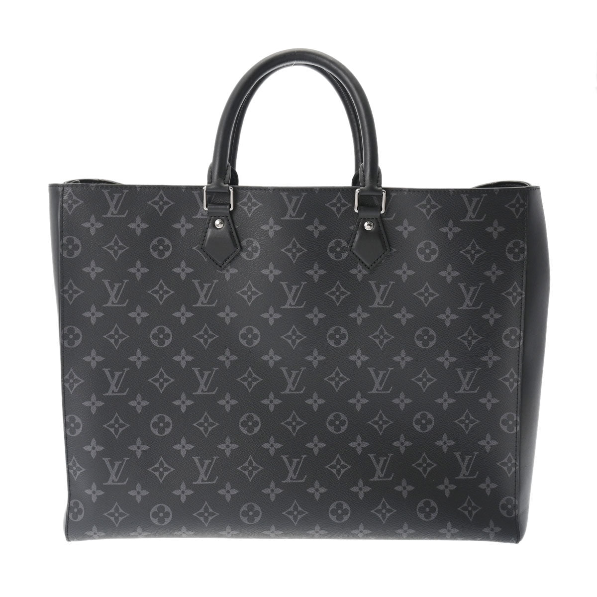 LOUIS VUITTON ルイヴィトン モノグラムエクリプス グランサック 黒/グレー M44733 メンズ モノグラムキャンバス トートバッグ 新同 中古 