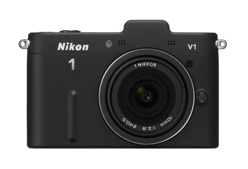 Nikon ミラーレス一眼カメラ Nikon 1 (ニコンワン) V1 (ブイワン) 薄型レンズキット ブラックN1 V1ULK【中古品】