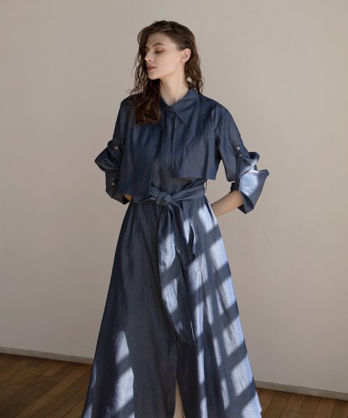 Lyocell Shirt Gown Dress