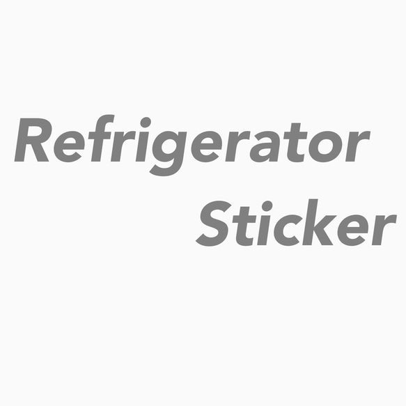 Refrigerator  Sticker