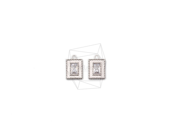 PDT-2122-MR【2個入り】キュービックスクエアペンダント,Cubic Square Pendant