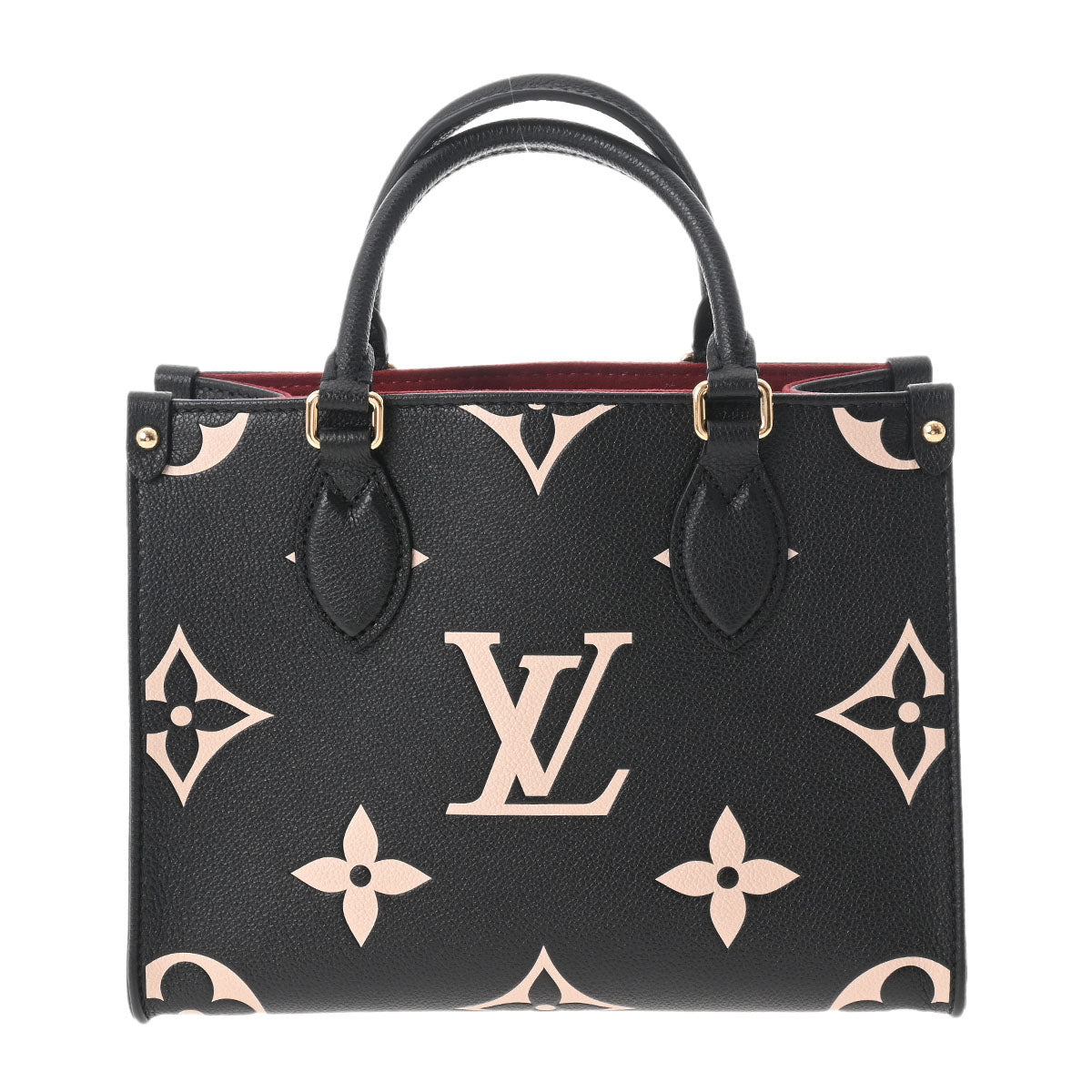 LOUIS VUITTON ルイヴィトン モノグラムアンプラント オンザゴー PM 2WAY 黒/ベージュ M45659 レディース レザー ハンドバッグ 未使用 