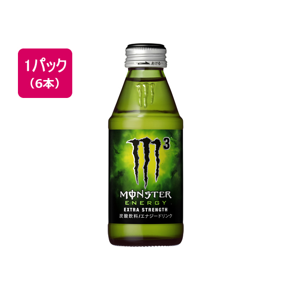 アサヒ飲料 モンスターエナジーM3 びん150ml×6本 1パック F834668