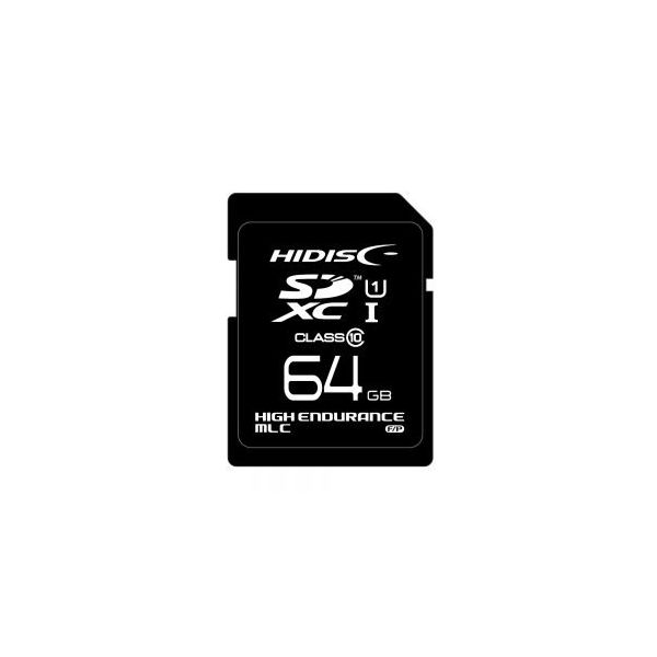 HIDISC 産業用SDカード MLCチップ採用 高耐久 SDXCカード 64GB HDSDHC64GMLPJP3 1個（直送品）