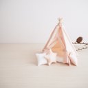 mini tipi 小さなティピーテントセット コットンピンク インテリアオーナメント ペットハウス ドールハウス  ミニチュア