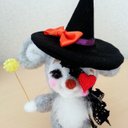 ❁売り尽くし値下げ❁メルヘン♡レトロなネズミちゃん(グレー) ～ハロウィン仮装version～