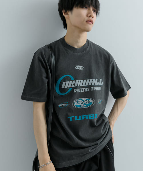 センスオブプレイス バイ アーバンリサーチ/フェードロゴグラフィックTシャツ(5分袖)