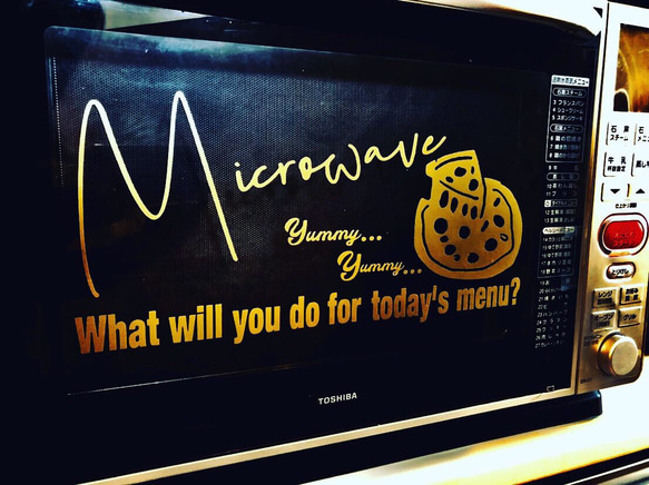 5. microwave oven sticker