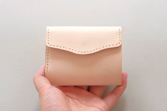 plain wallet (nume)/ヌメ革のシンプルなお財布