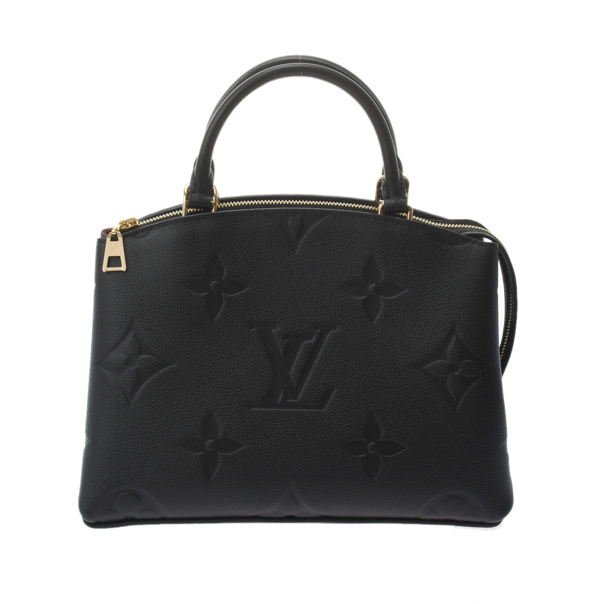 LOUIS VUITTON ルイヴィトン プティ パレ PM ノワール M58916 レディース モノグラムアンプラント ハンドバッグ 新同 中古 