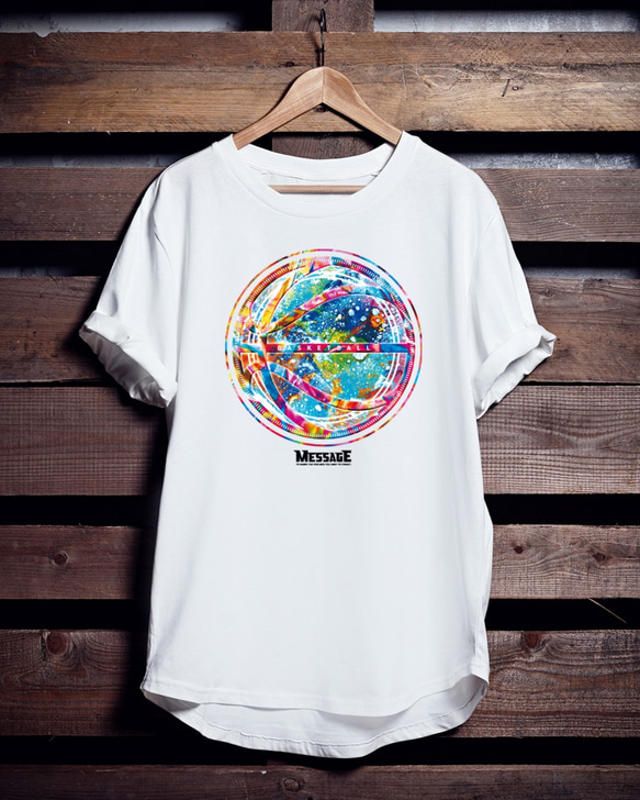 バスケットボールTシャツ「DISK SPACE BASKETBALL」