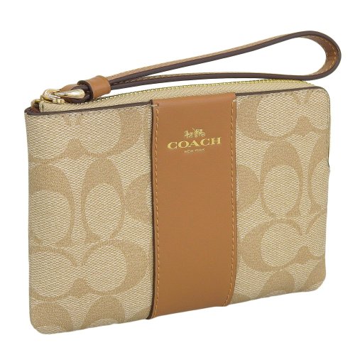 COACH コーチ CORNER ZIP WRISTLET ポーチ リストレット