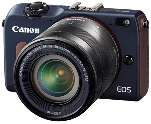 Canon ミラーレス一眼カメラ EOS M2 EF-M18-55 IS STM レンズキット (ベイブルー) EF-M18-55mm F3.5-5.6 IS STM付属【中古品】