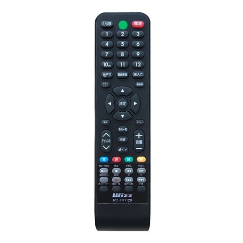 ダイニチ電子 RCTV1120 コンパクトテレビ WCMTV1120用 リモコン ブラック