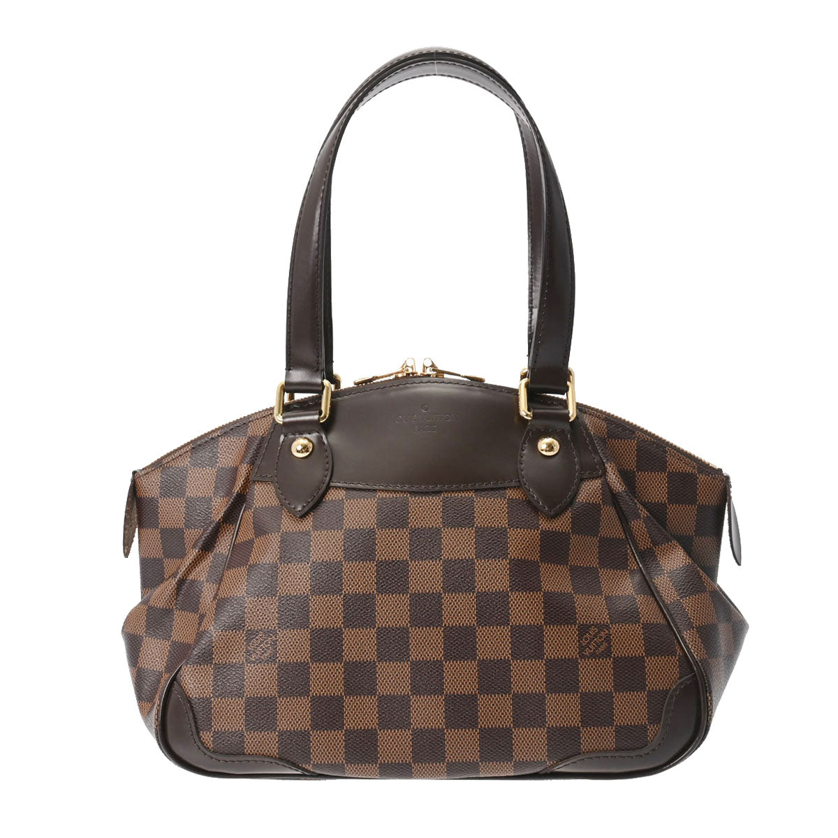 【新年の贈り物】LOUIS VUITTON ルイヴィトン ダミエ ヴェローナ PM ブラウン N41117 レディース ダミエキャンバス ハンドバッグ Aランク 中古 