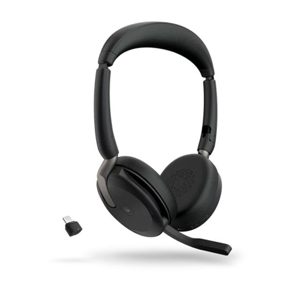 Ｊａｂｒａ　無線ヘッドセット　両耳　ＭＳ認定「Ｊａｂｒａ　Ｅｖｏｌｖｅ２　６５　Ｆｌｅｘ　Ｌｉｎｋ３８０ｃ　ＭＳ　Ｓｔｅｒｅｏ」（直送品）